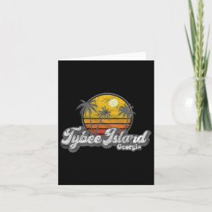 Tybee Island Ga Retro 70's Vintages Surfer-Geschen Karte