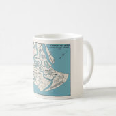 Tybee Island Georgia 1906 Karte Tasse (VorderseiteRechts)