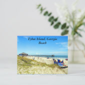 Tybee Island, Georgia Beach Postkarte (Stehend Vorderseite)