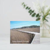 Tybee Island Georgia GA Postcard Foto Postkarte (Stehend Vorderseite)