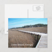 Tybee Island Georgia GA Postcard Foto Postkarte (Vorne/Hinten)