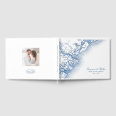 Tybee Island Georgia Karte Elegant Wedding Gästebuch (Voll)