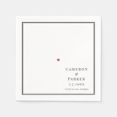 Tybee Island Georgia Karte Elegant Wedding Serviette (Vorderseite)