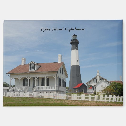 Tybee Island, Georgia Leuchtturm Magnet (Vorderseite)