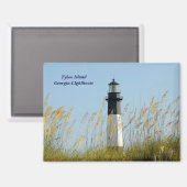 Tybee Island, Georgia Leuchtturm Magnet (Vorderseite/Rückseite)