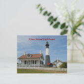 Tybee Island, Georgia Leuchtturm Postkarte (Stehend Vorderseite)