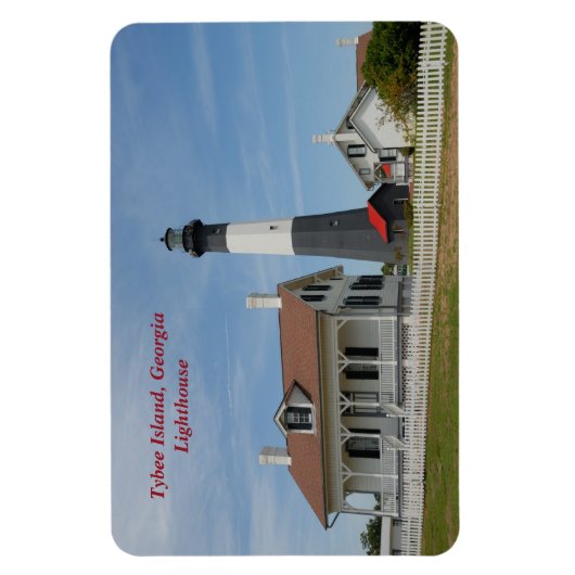Tybee Island, Georgia Lighthouse Magnet (Vertikal)