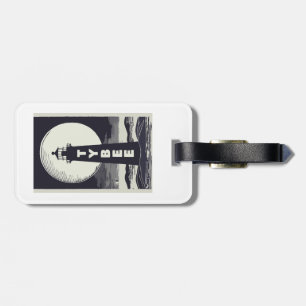 Tybee Island Georgia Lighthouse Moon Gepäckanhänger