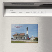 Tybee Island Georgia Lighthouse Postcard Magnet (In Situ (Geschirrspüler))