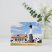 Tybee Island Georgia Lighthouse Postkarte (Stehend Vorderseite)
