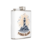 Tybee Island Georgia Lighthouse Sunrise Flachmann (Rechts)