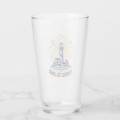 Tybee Island Georgia Lighthouse Sunrise Glas (Rückseite)