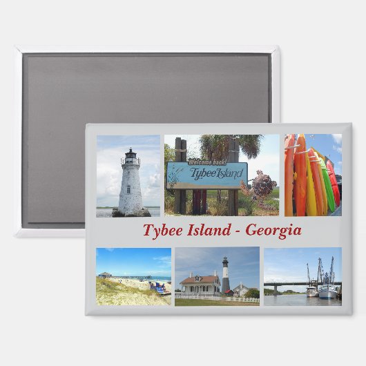 Tybee Island, Georgia-Magnet Magnet (Vorderseite/Rückseite)