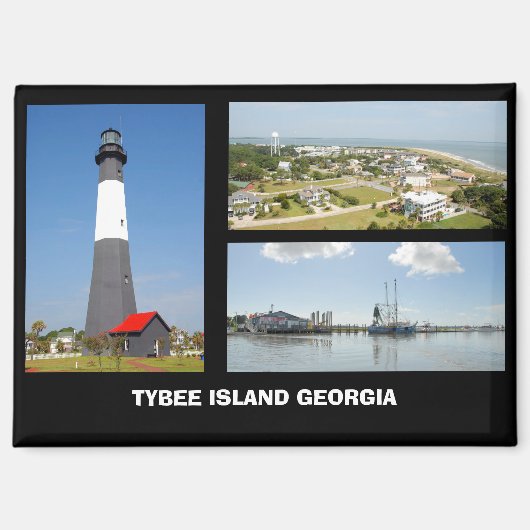 Tybee Island, Georgia Postcard Magnet (Vorderseite)