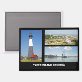 Tybee Island, Georgia Postcard Magnet (Vorderseite/Rückseite)