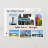Tybee Island, Georgia Postcard Postkarte (Vorne/Hinten)