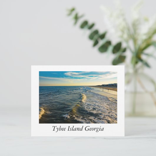 Tybee Island Georgia Postkarte (Stehend Vorderseite)