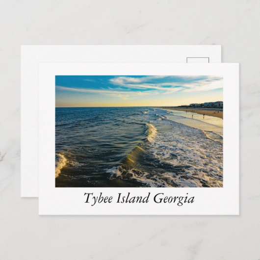 Tybee Island Georgia Postkarte (Vorne/Hinten)