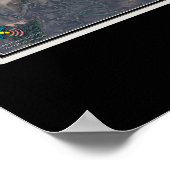 Tybee Island Georgia Satellite Poster Karte (Ecke)