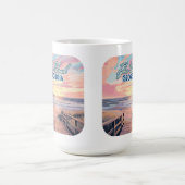 Tybee Island Georgia Sunrise Beach Savannah Kaffeetasse (Mittel)