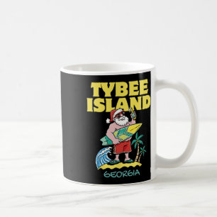 Tybee Island Georgia Weihnachtssurfen Kaffeetasse