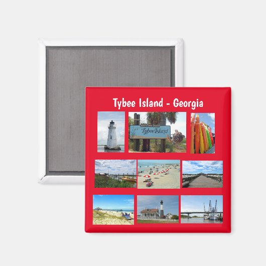 Tybee Island, Georgien Magnet (Vorderseite/Rückseite)