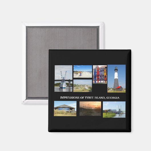 Tybee Island Georiga Magnet (Vorderseite/Rückseite)