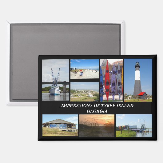 Tybee Island Georiga Magnet (Vorderseite/Rückseite)