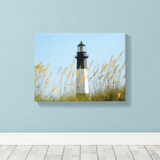 Tybee Island Leuchtturm Leinwanddruck (Insitu (Holzboden))