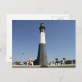 Tybee Island Leuchtturm, Savannah GA Postkarte (Vorne/Hinten)