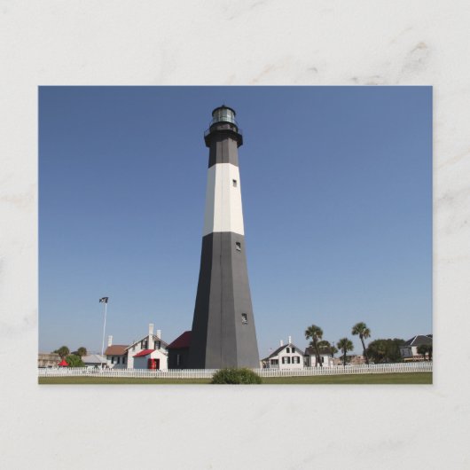 Tybee Island Leuchtturm, Savannah GA Postkarte (Vorderseite)