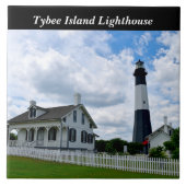 Tybee Island Lighthouse Fliese (Vorderseite)
