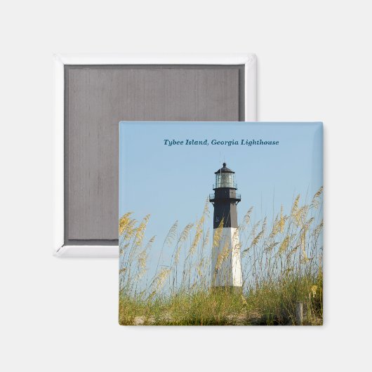 Tybee Island Lighthouse Magnet (Vorderseite/Rückseite)