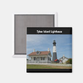 Tybee Island Lighthouse Magnet (Vorderseite/Rückseite)