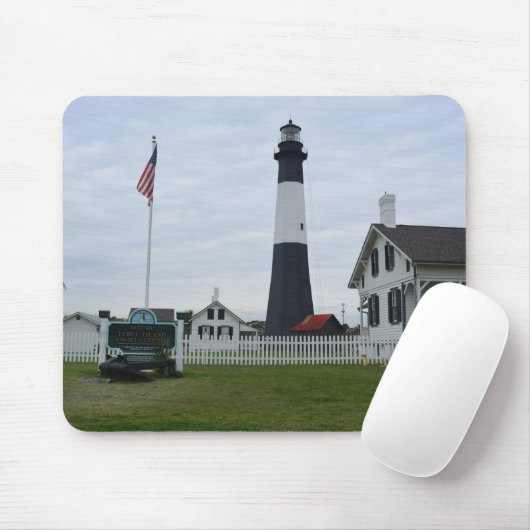 Tybee Island Lighthouse Mousepad (Mit Mouse)