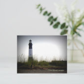 Tybee Island Lighthouse Postcard Postkarte (Stehend Vorderseite)