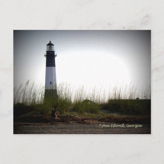 Tybee Island Lighthouse Postcard Postkarte (Vorderseite)