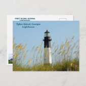 Tybee Island Lighthouse Postkarte (Vorne/Hinten)