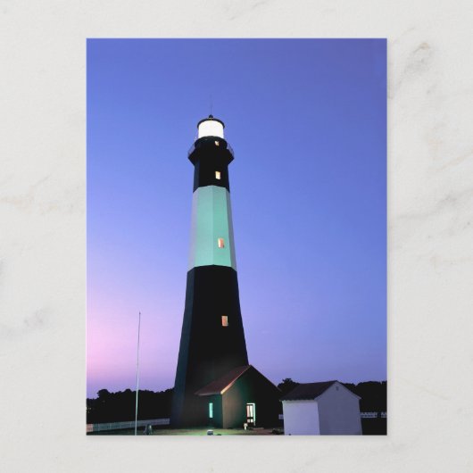 Tybee Island Lighthouse Postkarte (Vorderseite)