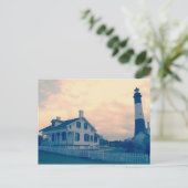 Tybee Island Lighthouse Postkarte (Stehend Vorderseite)