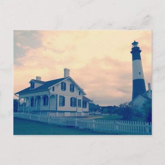 Tybee Island Lighthouse Postkarte (Vorderseite)