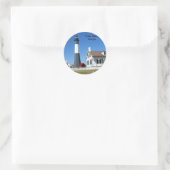 Tybee Island Lighthouse Runder Aufkleber (Tasche)