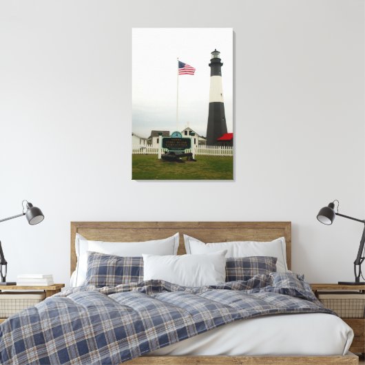 Tybee Island Lighthouse Station Canvas Print Leinwanddruck (Insitu (Schlafzimmer))