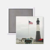 Tybee Island Lighthouse Station Magnet (Vorderseite/Rückseite)