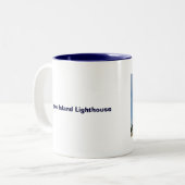 Tybee Island Lighthouse Zweifarbige Tasse (Vorderseite Links)