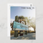 Tybee Island Sign Georgia Travel Postkarte (Vorne/Hinten)