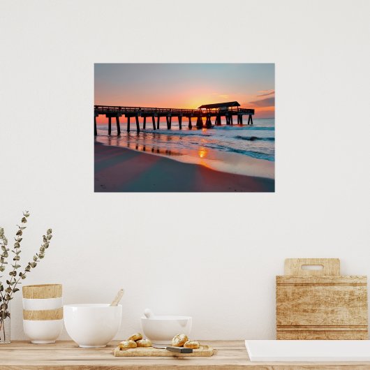 Tybee Island Sunrise Poster (Küche)