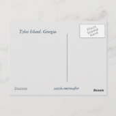 Tybee Island Swing Postcard Postkarte (Rückseite)