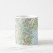 Tybee Island to Doboy Sound Nautical Chart 11509 Kaffeetasse (Mittel)