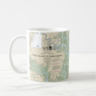 Tybee Island to Doboy Sound Nautical Chart 11509 Kaffeetasse